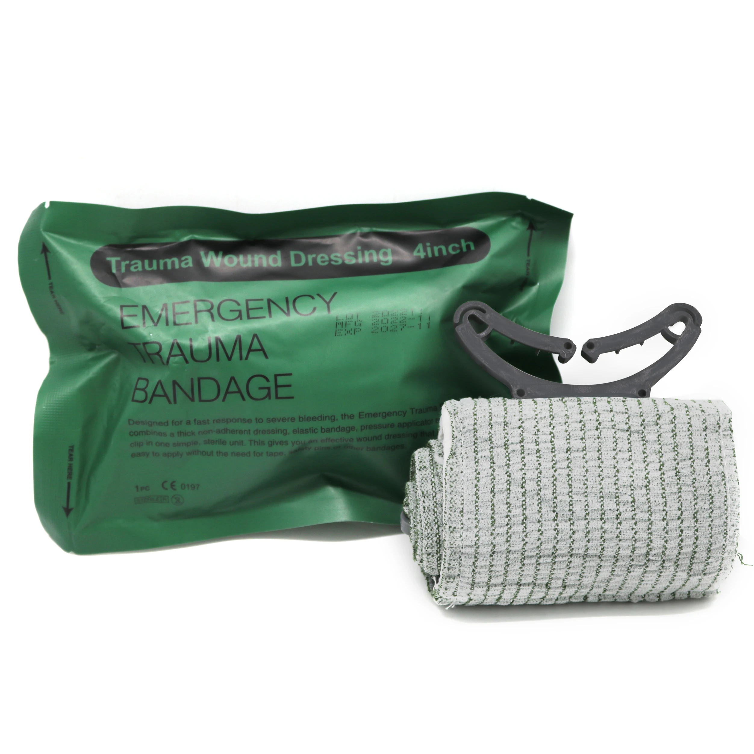 4/6 inch wound care trauma dressing israeli bandage for blood bleeding control