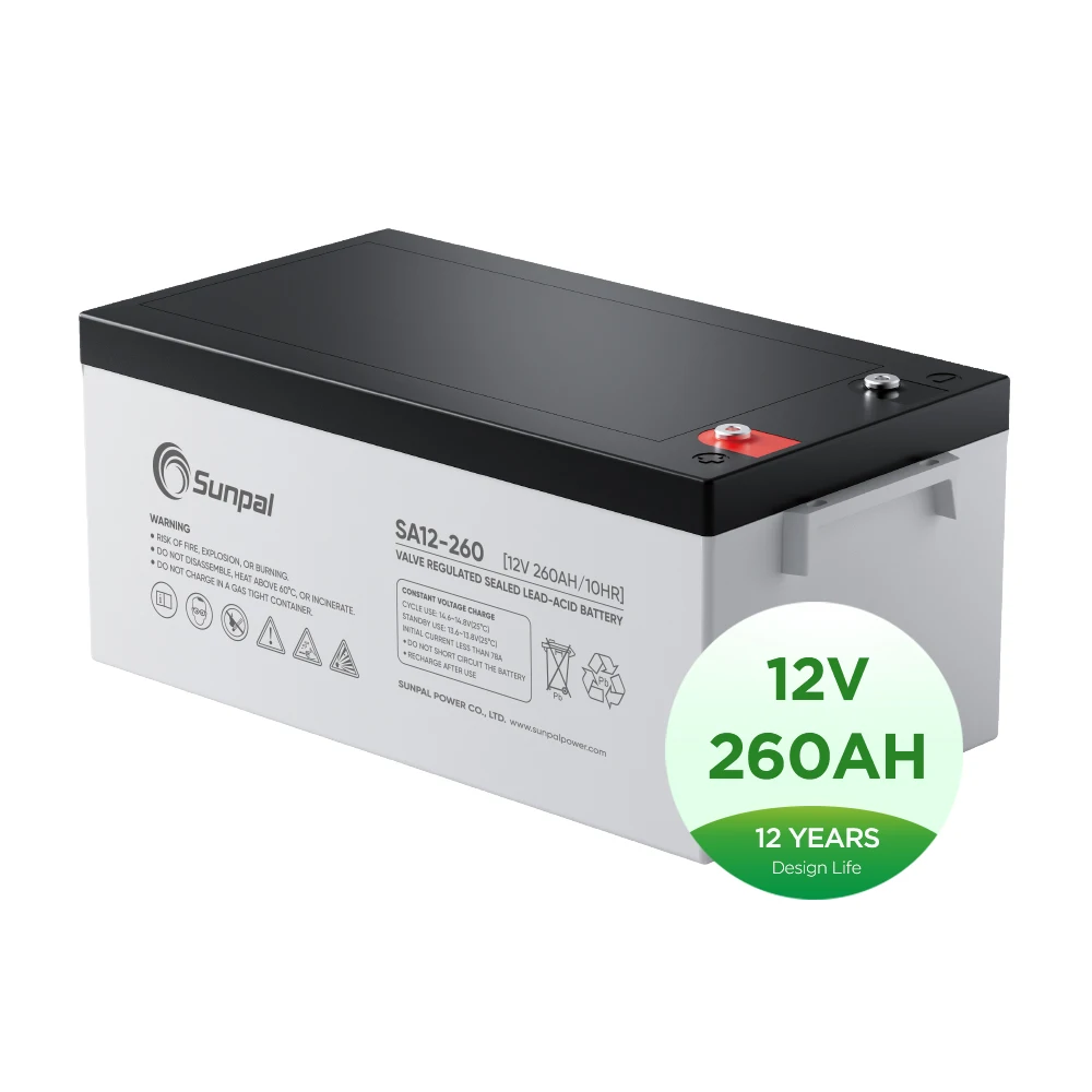 Sunpal Solar Panel Batteries 12V 100Ah 150Ah 200Ah 200 Amp Agm Deep Cycle Gel Storage Battery