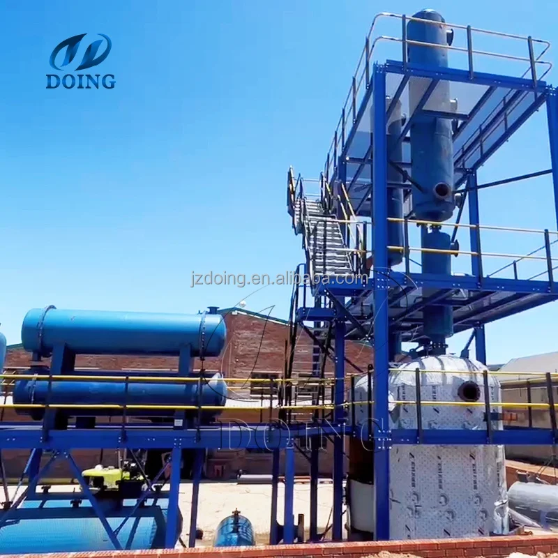 5000 tons per year waste motor engine oil distillation machine Refine crude oil to diesel distillation plant