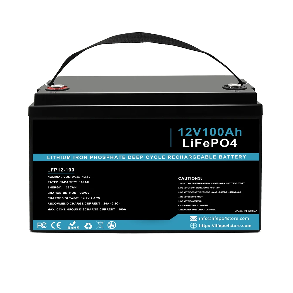 Lifepo4 5 лет гарантии 12 В 24 200ah 100ah 50ah 500ah батарея для RV солнечной вольт литиевая