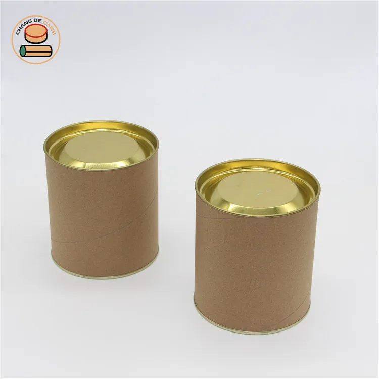 factory supplies the round clothing paper tube packing with iron cover supplies round socks / belts with iron cover