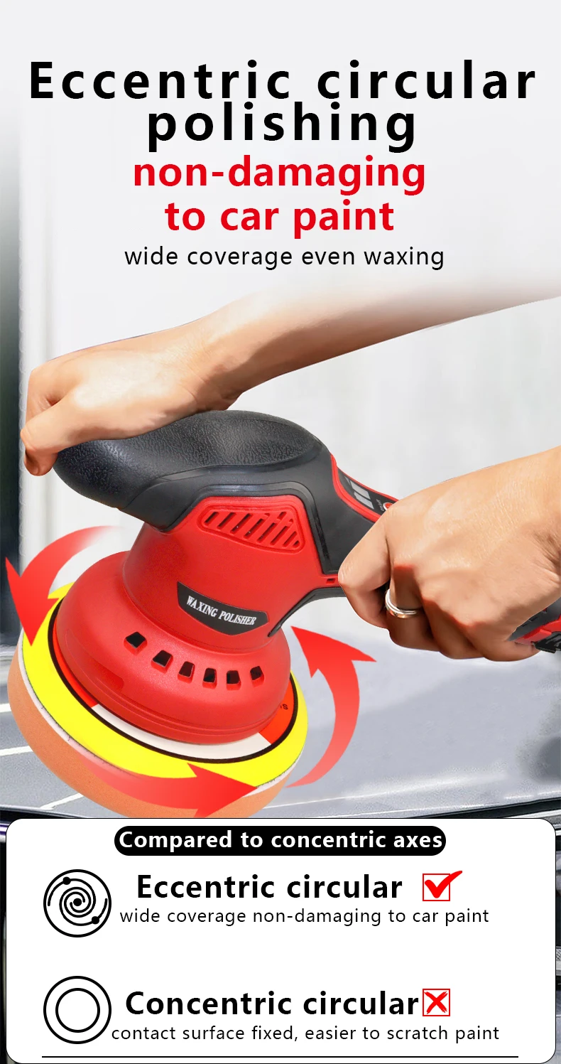 New Design Car Polishing Machine  And Free Matching Of Accessories Lithium-ion Battery Machine