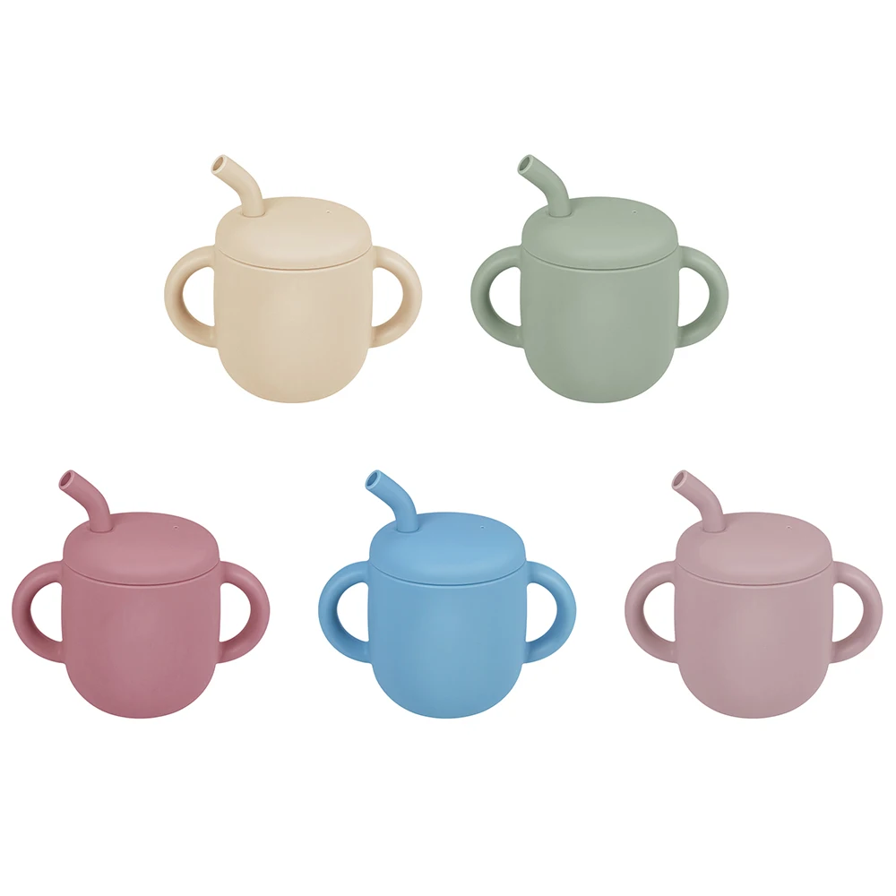 2 в 1 силиконовые детские чашки для кормления