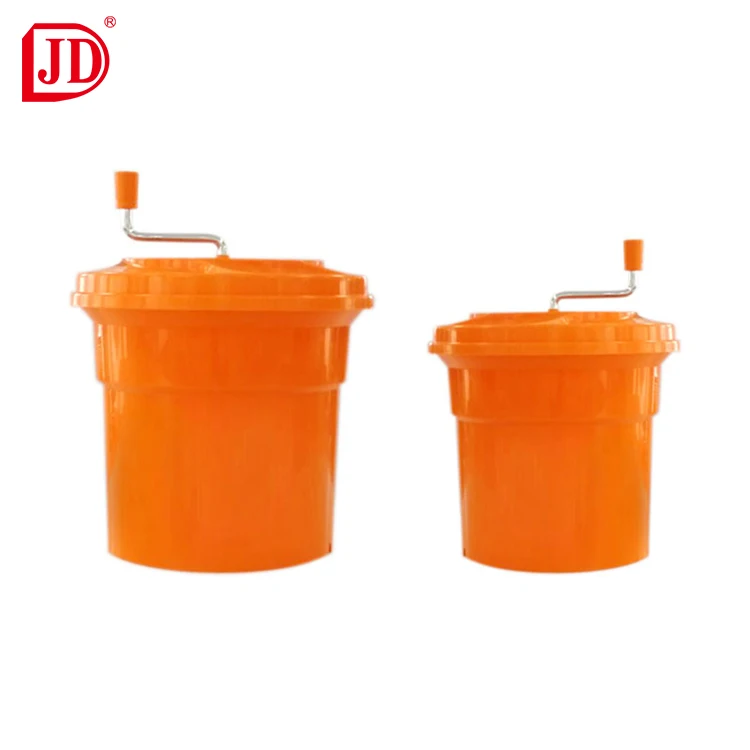 Commercial PP Plastic Salad Spinner  5 Gallon/25L   Hand Manual Vegetable Dryer  For Kitchen