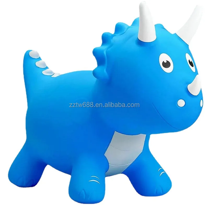 High Quality Material Cartoon Sports Toys Hopper Ride Inflatable Bouncy Rubber Eco-friendly PVC Animal Toys For Kid