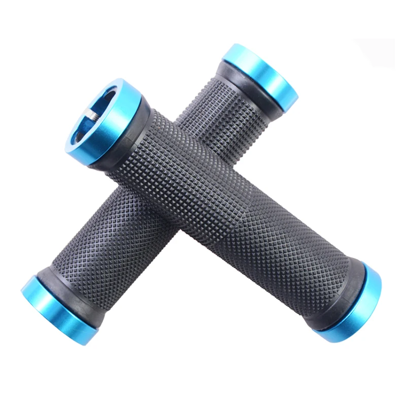Rubber-locked meat ball horns non-slip shock-absorbing mountain straight handle folding universal bicycle handle
