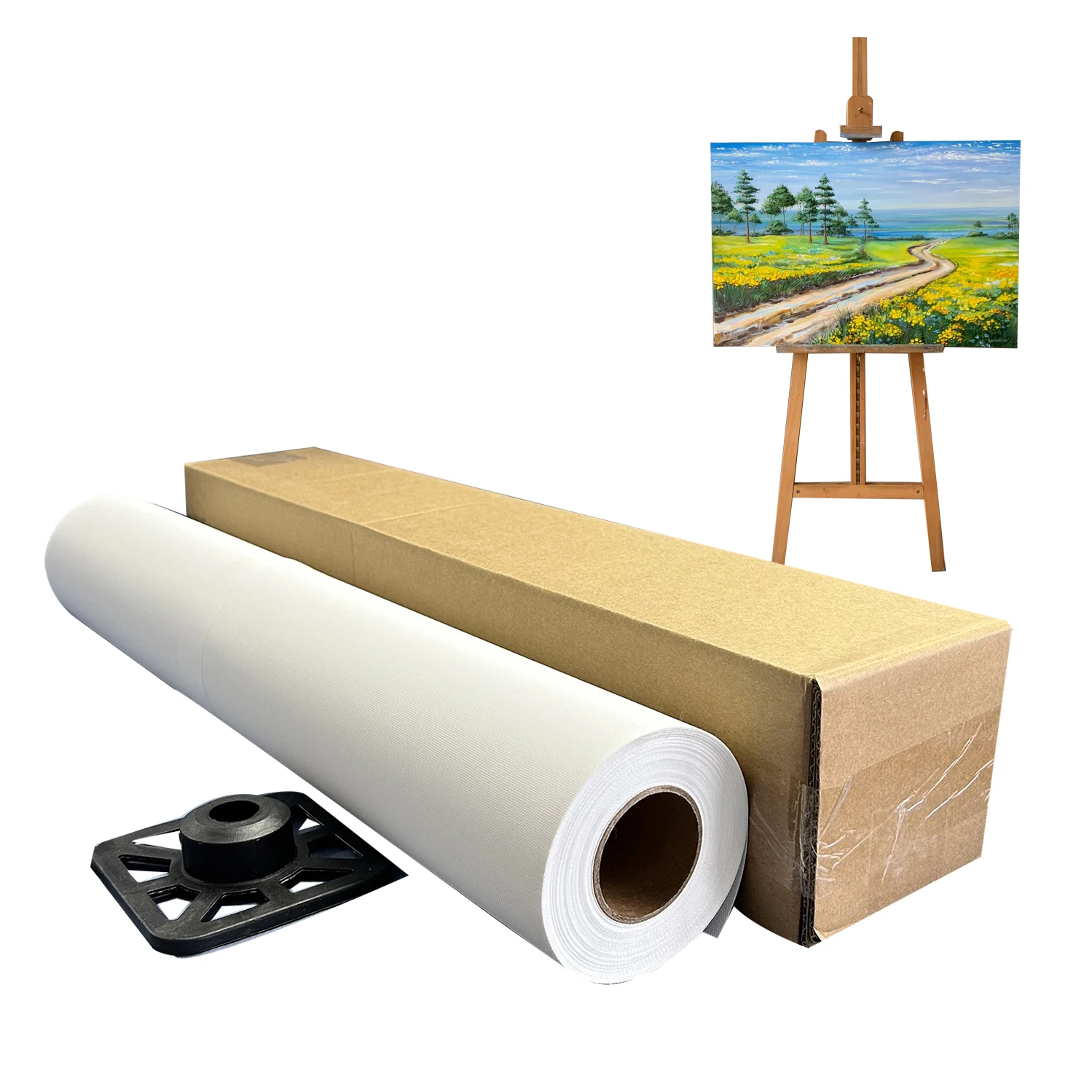COLORFAN 350gsm Высокое качество поликоттон холст струйный рулон для живописи