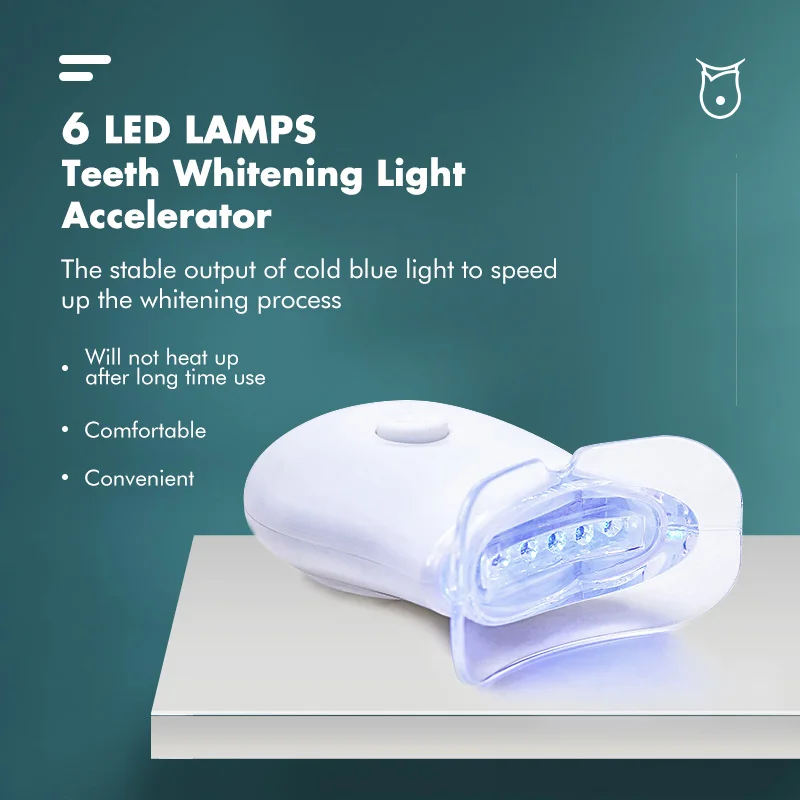 2024 Wholesale Price 6pcs Mini LED Teeth Whitening Light Private Label