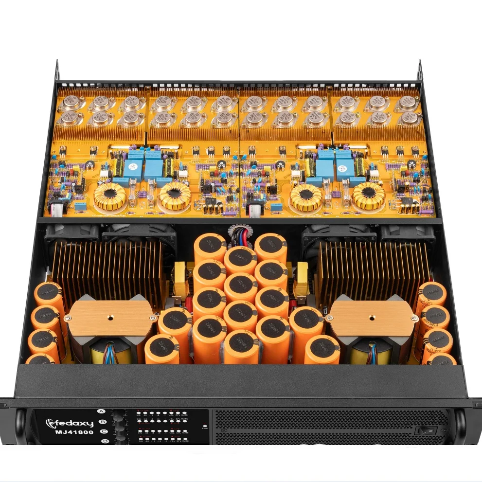 2U pro audio amplifier 8/4ohm 4ch 1000w/1500w/1800w amplifier for bass dj