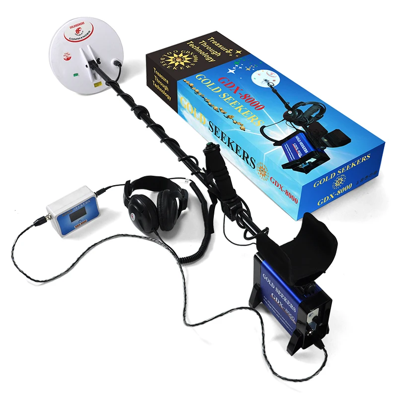 Factory Direct Selling Professional GDX8000 Super High Sensitivity Pulse Induction Treasure Hunting Gold Metal Detector
