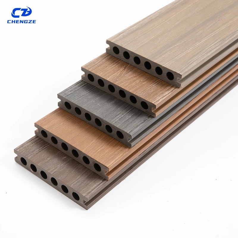 Wpc Swimming Pool Decking Co-extrusion Anti-uv Wood Plastic Composite Flooring