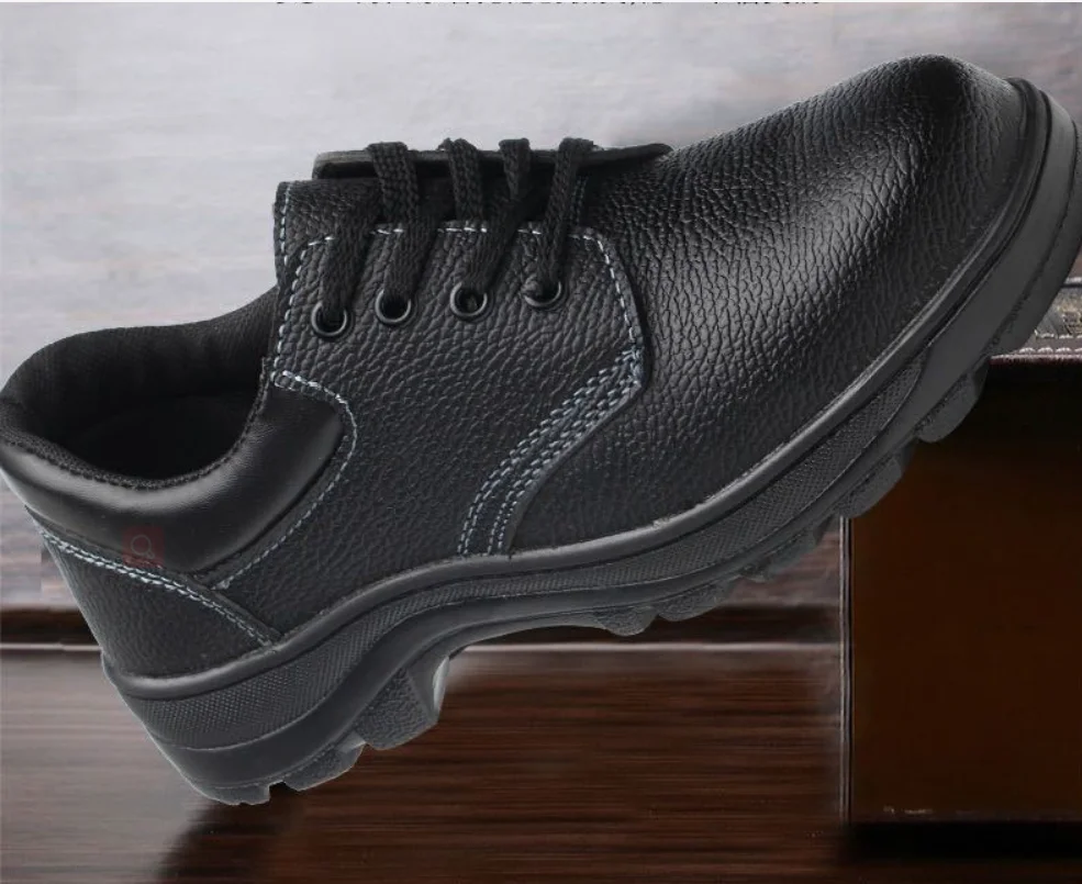 Labor protection shoes anti-impact anti-puncture steel head lightweight wear-resistant anti-odor safety site work shoes