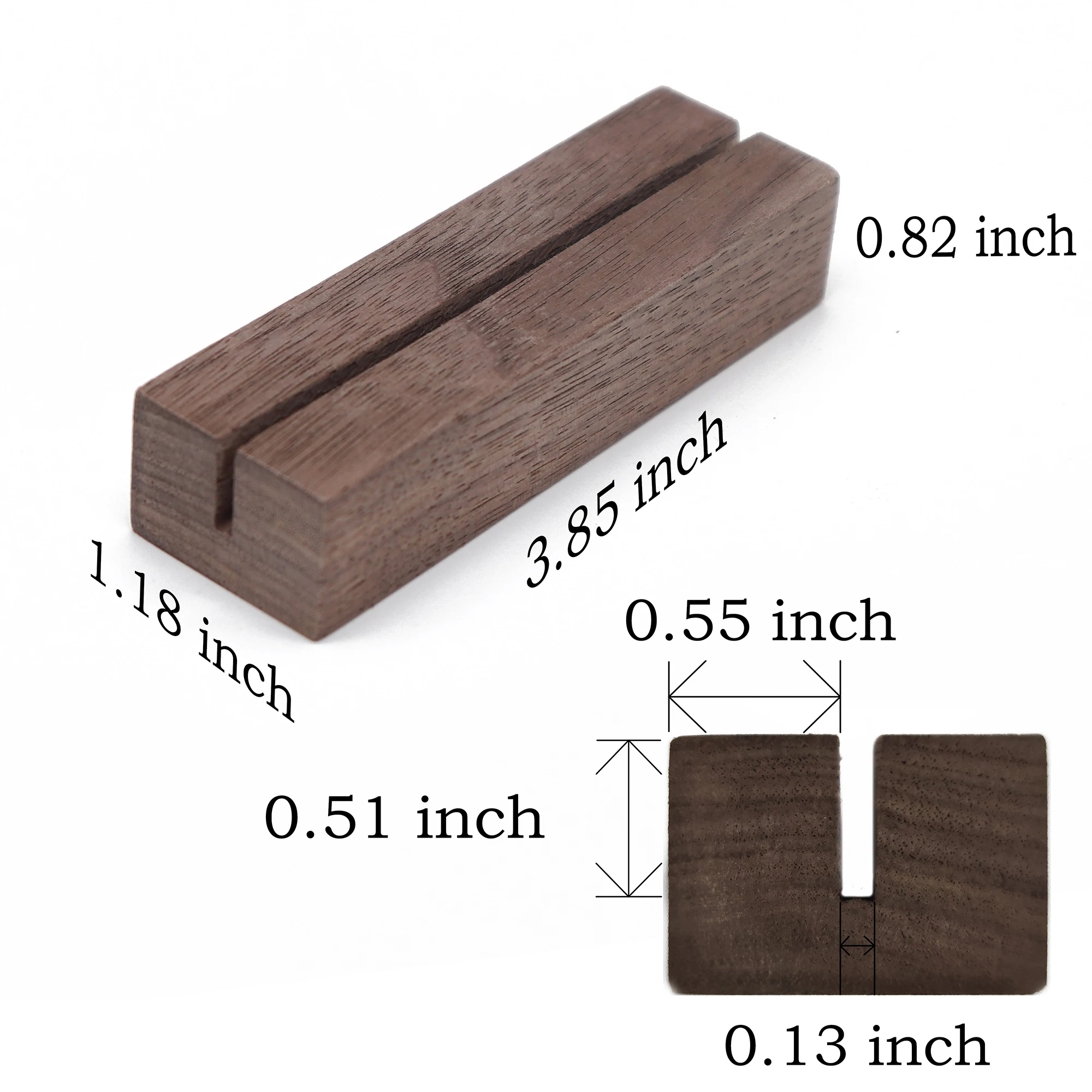 Wood Business Card Holder Walnut Card Holder Wooden Business Card Stand Office Paper Display