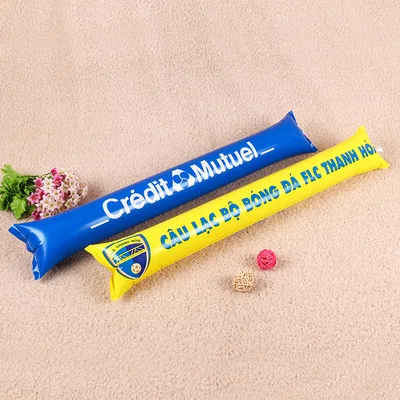 
customized pong pong thunder stick balloon inflatable cheering fan sticks 