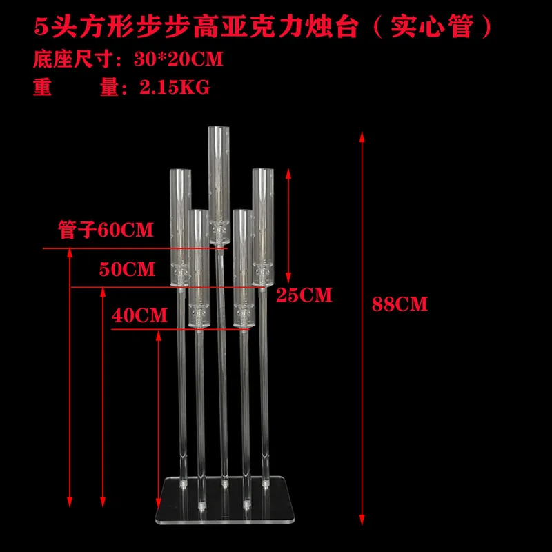 Wedding Decor Candelabra Wedding Centerpieces Table Decorations Cheap Candlestick Acrylic Candle Holder For Event Party Wedding