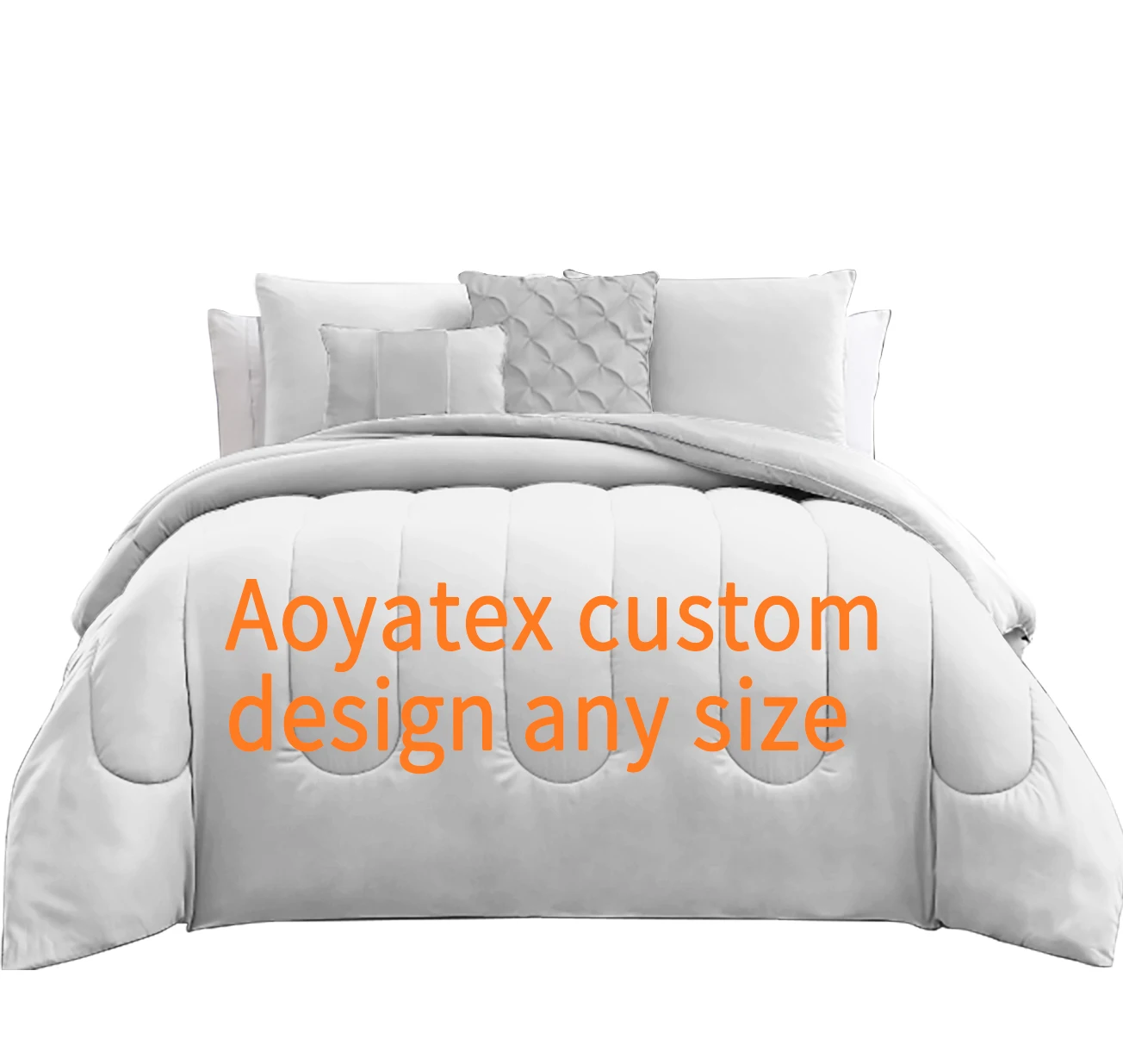 Aoyatex Новый жаккардовый стильный комплект постельного белья из микрофибры с вышивкой потертый шикарный одеяло