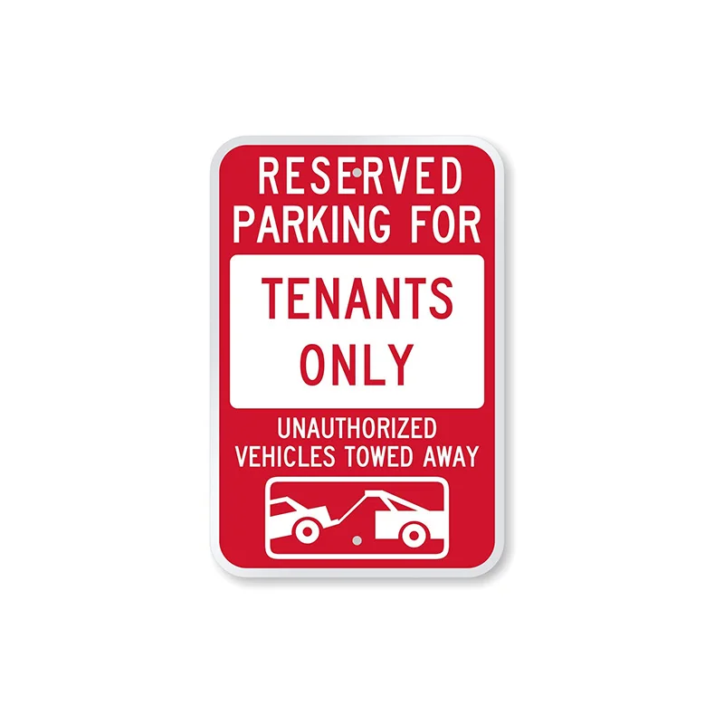Anodized aluminum engraved Reserved Parking Handicap Plate Arizona Funny Metal Tin Yard Signs with Trained Large Dogs Sign