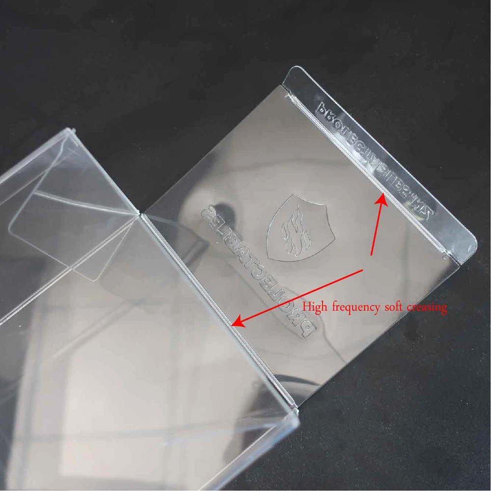 Box Clear Foldable Plastic Hot Selling wholesale  funko pop protectors  with metallic Edge