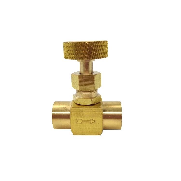 
High pressure female brass needle valves brass valve 1/4