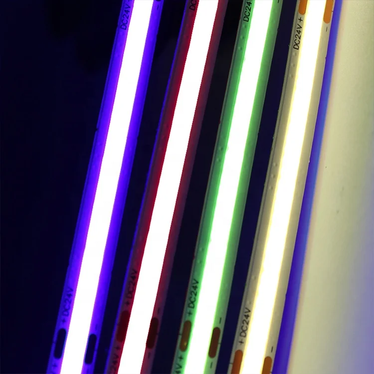 8mm Wide 480LEDs/m Dc12v 24v Free Cuttable 12v Led Strip IP20 IP65 IP66 Led Cob Strip Light