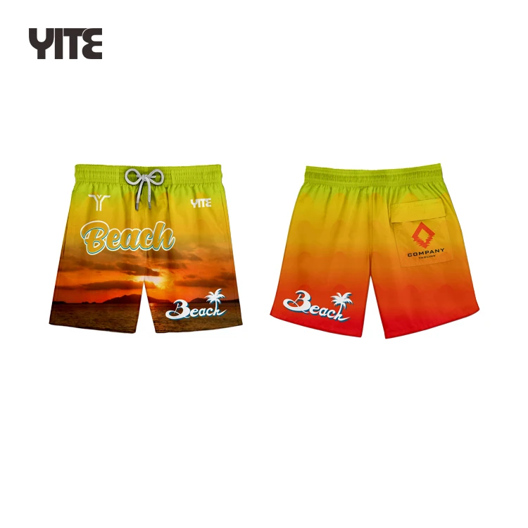 2023 custom mens beach shorts fashion style quick dry breathable beach boys swim trunks