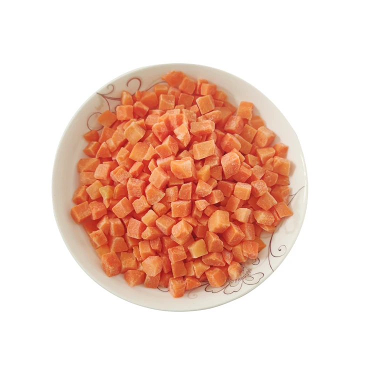 
Factory selling IQF fresh carrot frozen diced carrot China 