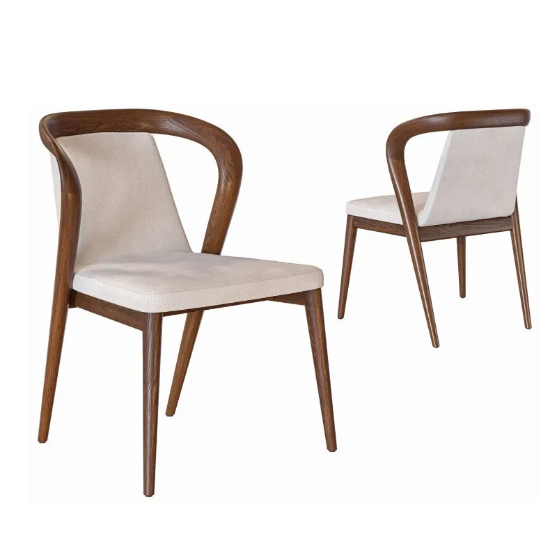 Nordic Italian Solid Wood Dining Room Restaurant Chairs For Living Room