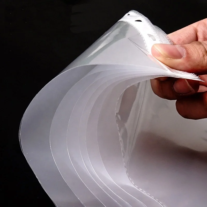 Loose-leaf Pocket Punched Pocketed clear sheet protector 11 Hole PP Sheet Protector