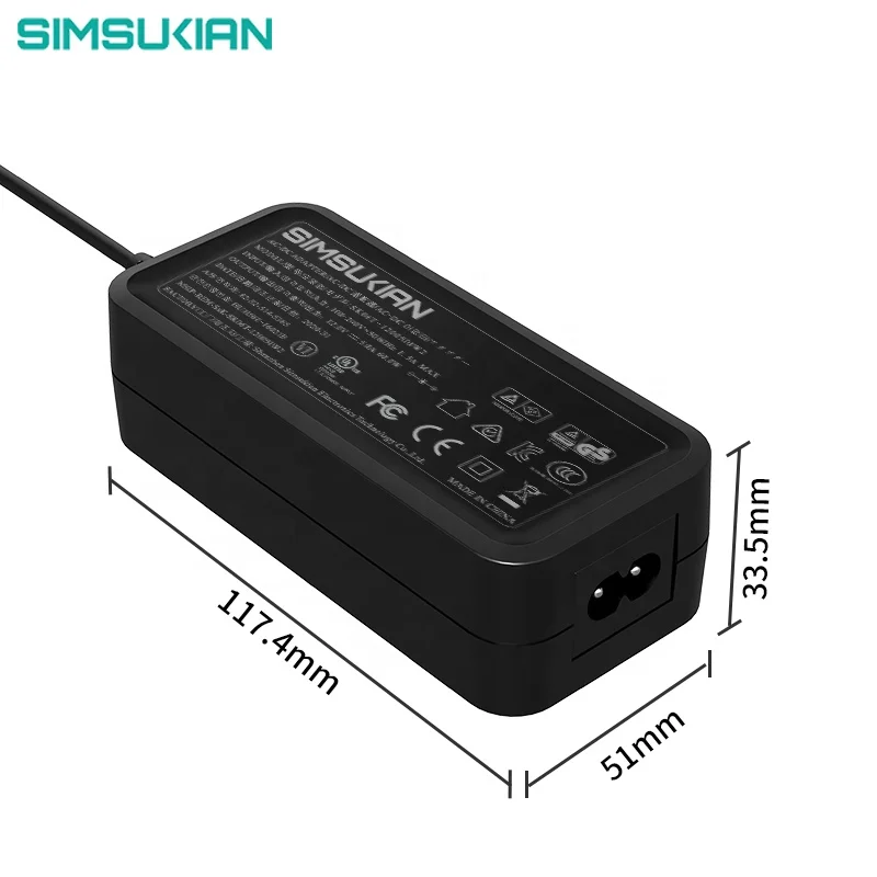 Simsukian 18v 3a PSE ac dc12v05a12v power adapter Japan PSE 5v 12v5a adapter