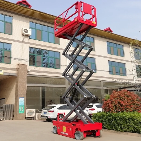 Portable Electric Electric-Hydraulic Powered Hydraulic Scissor Lift With CE For Cleaning 4 to 18m