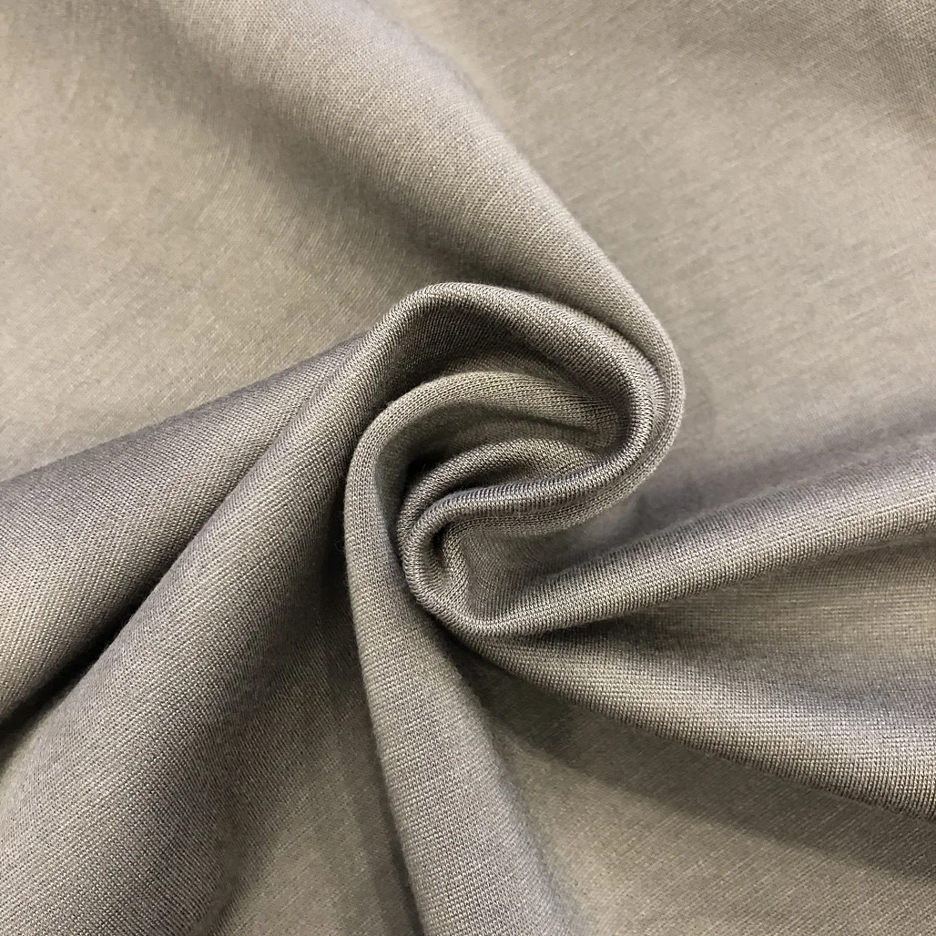 High quality 40S siro NR rayon/nylon  Roma knitted fabric for pants