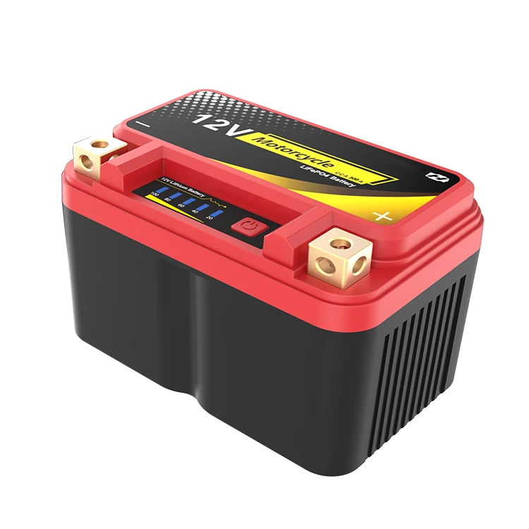 
12.8v Lifepo4 12v rechargeable Lithium ion starter motorcycle battery 