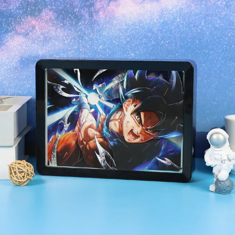 Gifts Anime Light Box Custom Dragon Balls Anime Manga Saiyan Action Figure Nightlight Lamp LED Night Light Anime Gift Items