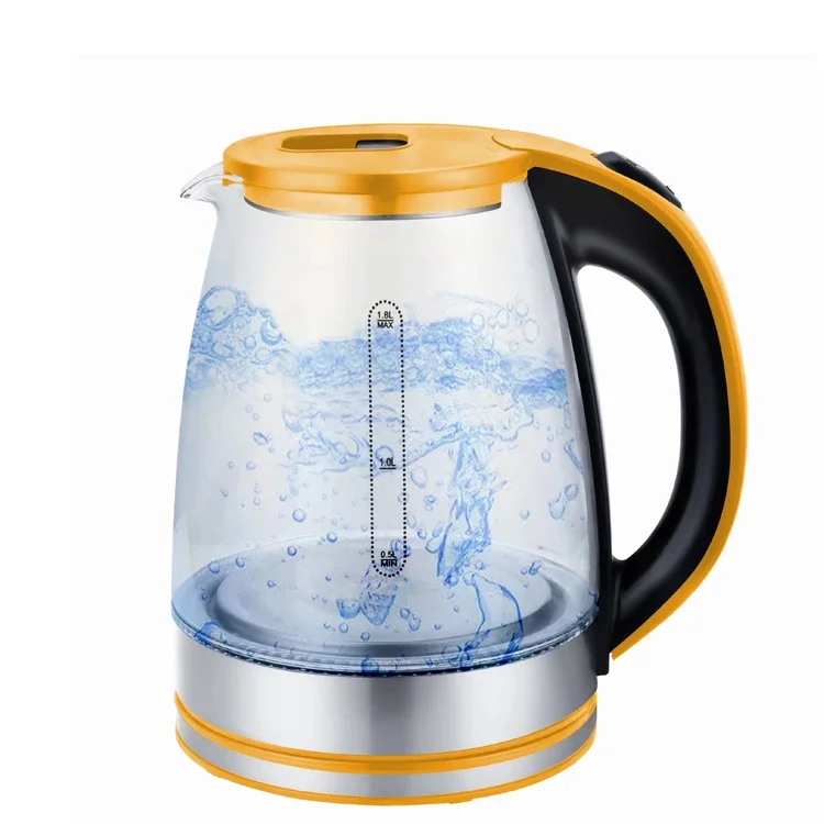 Lianjiang factory price heat-resistant transparent glass electric kettle household electric kettle teapot