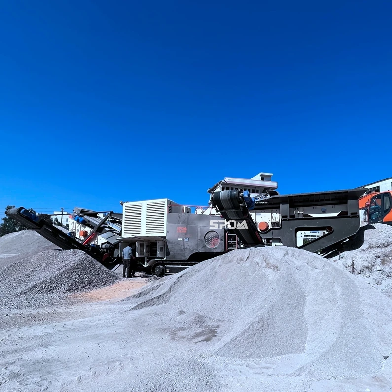 Favorable price SHIBO mobile stone crusher mine cawler type impact crusher for limestone rock