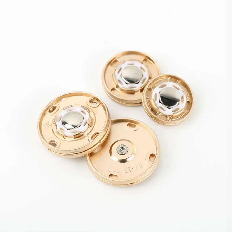 Factory Price Custom Metal Zinc Alloy Press Studs Sewing On 2 Parts Snap Buttons For Clothing