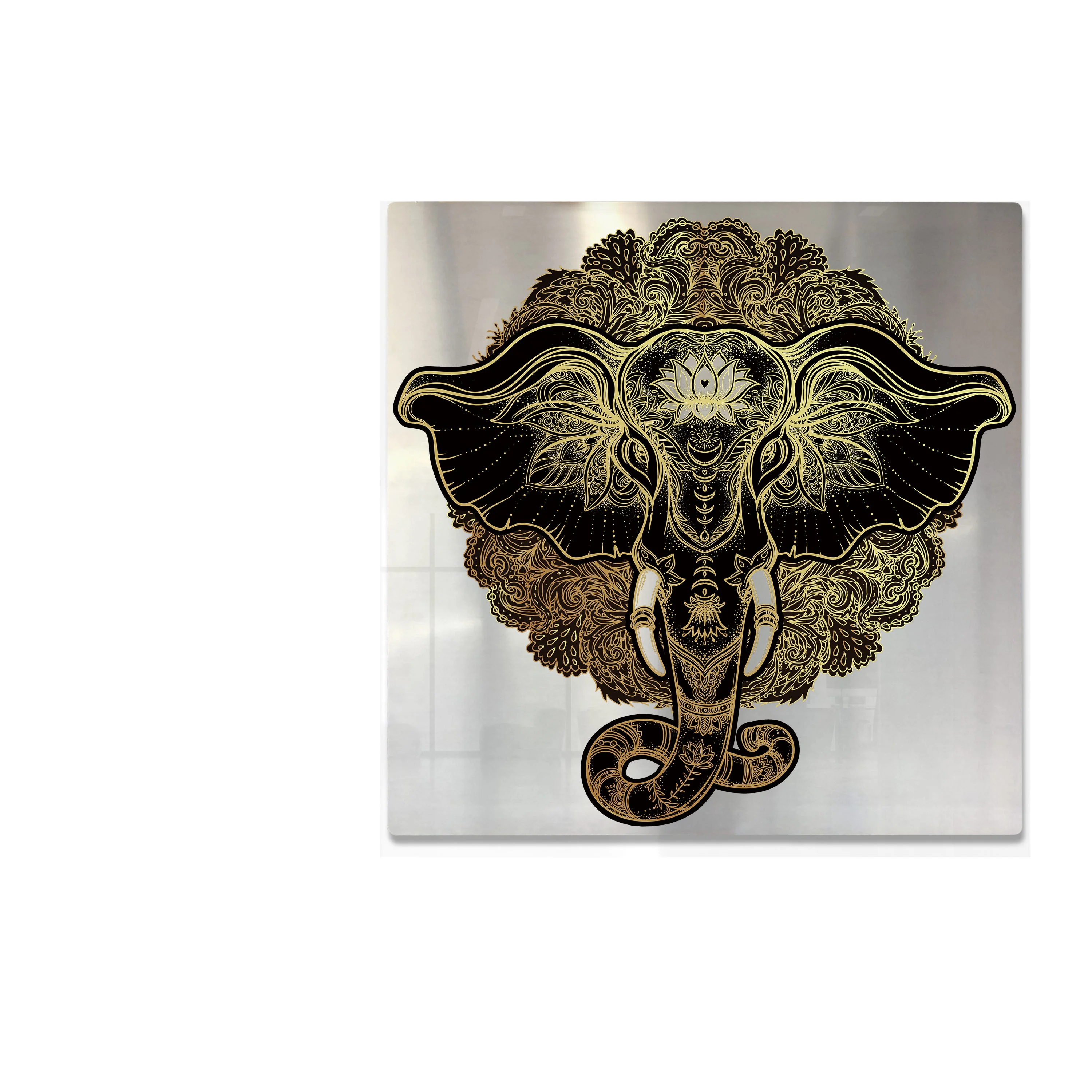 Custom home decor Printed Hinduism Vishnu Ganesa krishna metal Artworks Paintings art wall