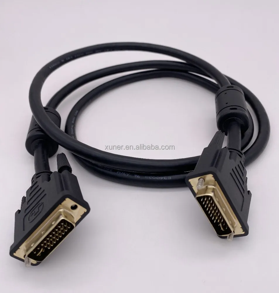 DVI 24+1 dual-channel male to male monitor connection line used for new energy charging pile display signal cable