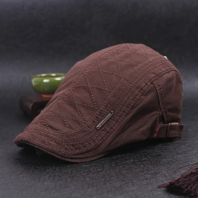 Мужская Модная хлопковая сетчатая вышитая шапка-утенка Gorras Planas регулируемые винтажные Плоские