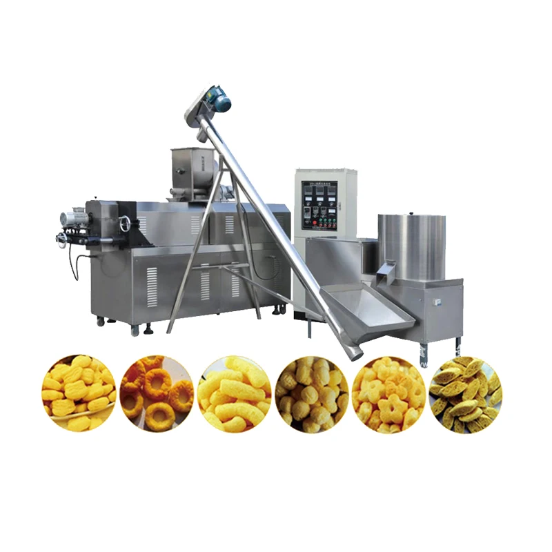 Different shaper corn puffed ball snacks food extruder making machine snacks food production puff food extruder machine