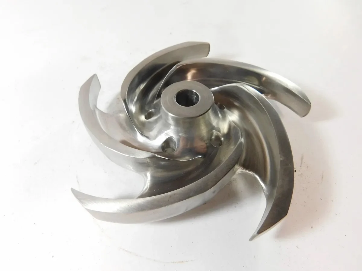 Customized Semi-Open Impeller Stainless Steel Casting Turbine Pump Water Pump Impellers Foundry