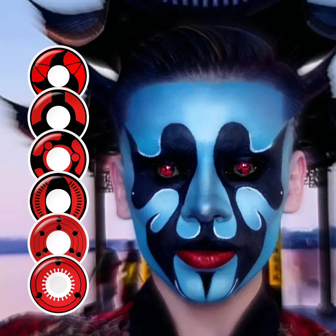 Pesyeche yearly Halloween contact lens cosplay red vampire eye contact lenses anime contact lenses