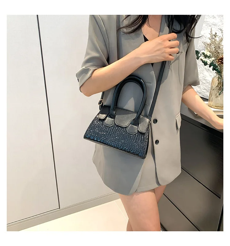 Top Brand Woman Handbag Crocodile Stripe Leather Mini Crossbody Bag Bolsas Designer Sacos De Ombro De Luxo Feminino Bag Satchel