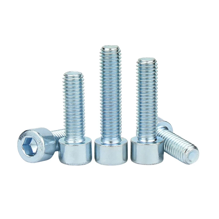 M3 M4 M5 M6 M8 M10 M12 DIN 912  Grade 8.8 Full Thread Zinc Plated Galvanised Hex Socket Cap Head Screw Allen Bolt