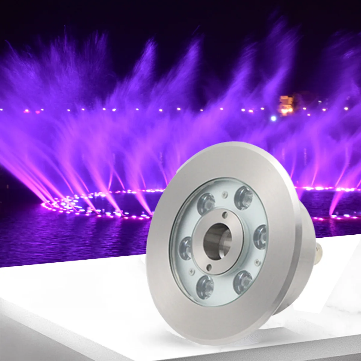 Pool Commercial Fountain Lights Submersible Outdoor Water Led Fountain Pump Nozzle Light Underwater Ip68