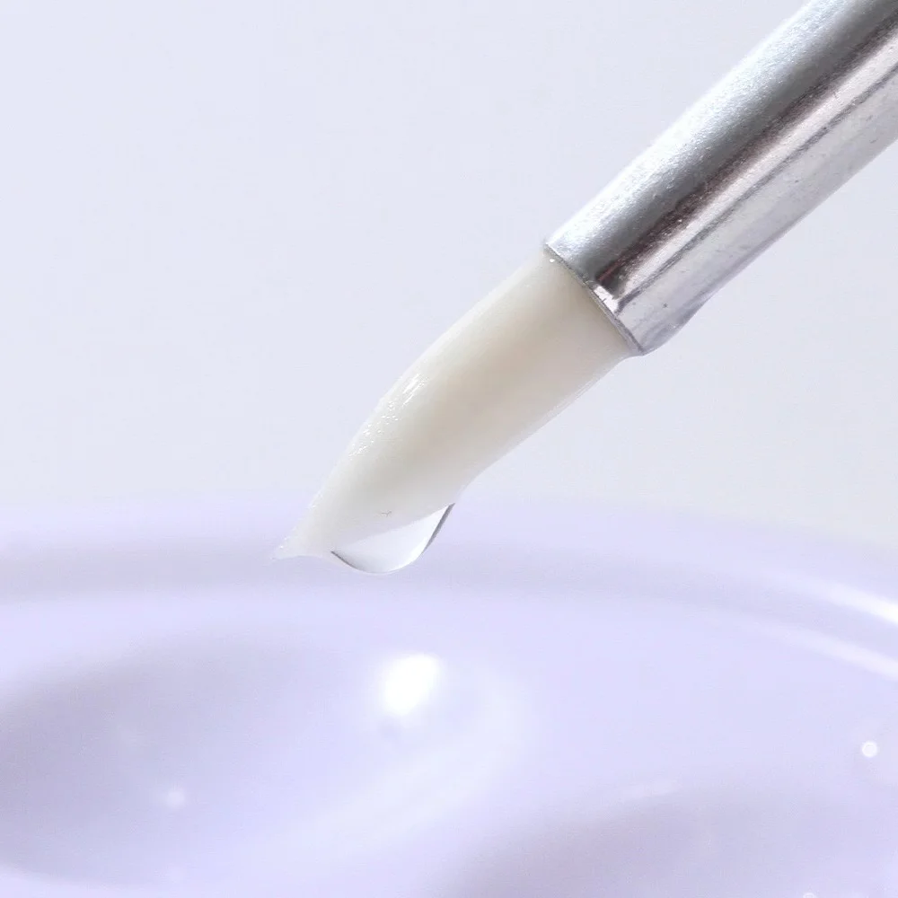 Miaoxuan Wen brand 6 silver set short wooden handle white brush set