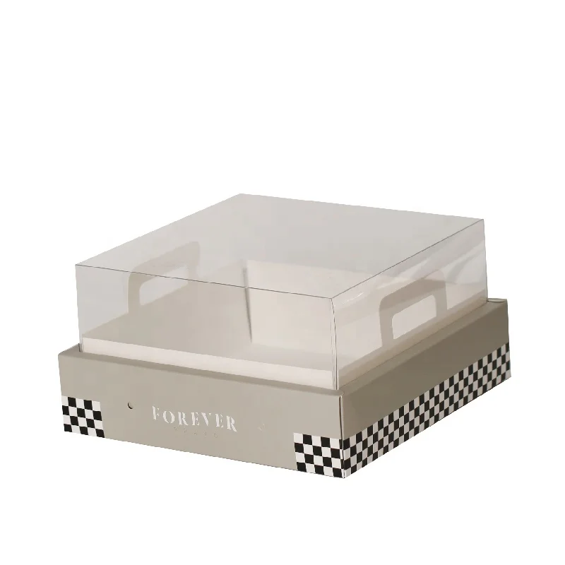 4 Cubes 6 Cupcakes Dessert Doggy Box Transparent Doughnuts Pastry Mousse Puffs Afternoon Tea Combo