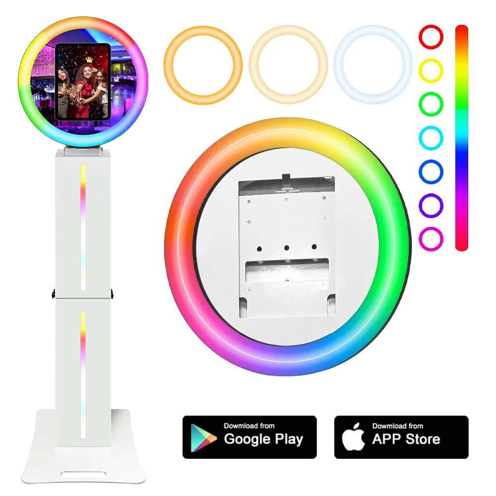 Best Quality iPad photo booth 9.7 10.2 10.5 11 12.9in Selfie Stand iPad Photo Booth Kiosk  Weddings party Photo Booth