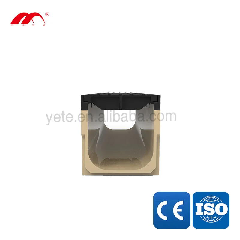 Durable Heavy Duty Gutter Drain Flood Drain with Cast Iron Drain Grate