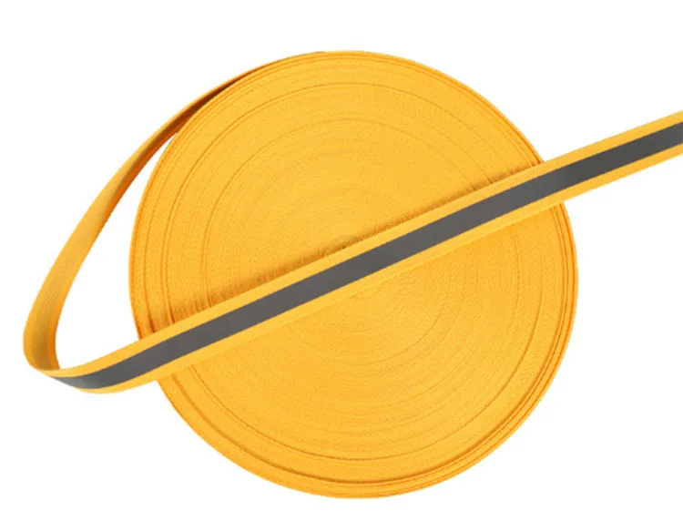 15 mm 20 mm 25 mm Polyester Reflective Webbing Tape for Safety Garment
